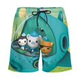 thumbnail image 4 of The Octonauts Mens Swim Trunks with Compression Liner Board Shorts Quick Dry Swim Shorts Bathing Suits M, 4 of 8