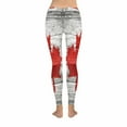 thumbnail image 4 of SUNENAT Vintage Canada Flag on Old Wood Women's Capri Leggings Stretchy Skinny Yoga Pants S, 4 of 4
