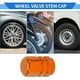thumbnail image 3 of 8 Pcs Tapas de Válvula de Vástago de Neumático, 10x17MM Tapa de Válvula Universal para Automóvil, Bicicleta, Motocicleta, Naranja, 3 of 7
