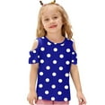 thumbnail image 4 of Zpanxa T-Shirts pour Tout-Petites Fille Imprimé Décontracté Manches Courtes Col Rond Haut Mode avec Coton 11 Ans, 4 of 7