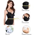 thumbnail image 3 of Corsé moldeador de cintura para mujer, chaleco con cremallera, camiseta sin mangas moldeadora con tirantes ajustables, 3 of 7