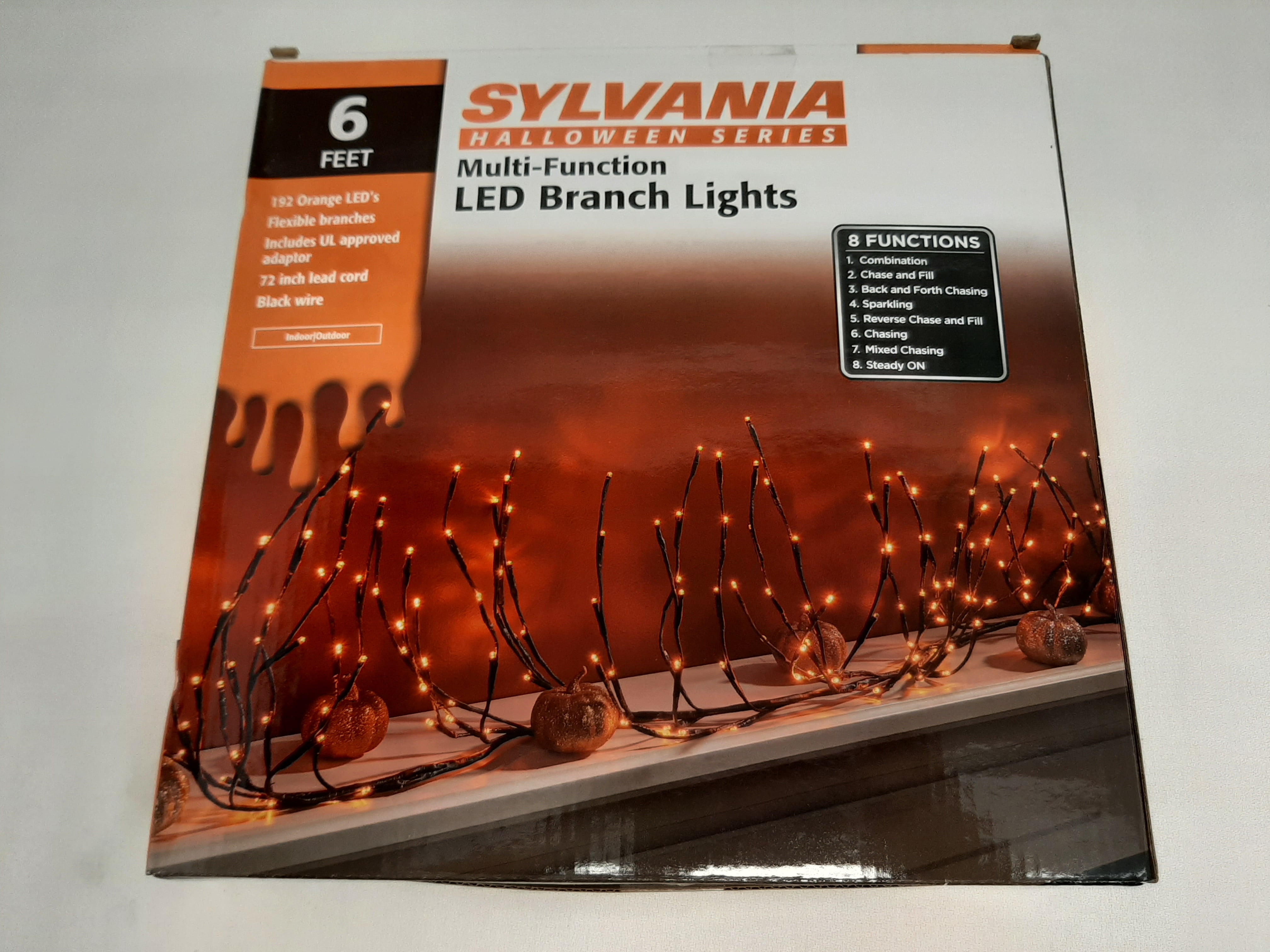 Sylvania Halloween Series MultiFunction LED Branch Lights 6 Foot
