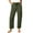 Army Green, variant on Jeans for Women Casual Drawstring High Waisted Straight Wide Leg Pants Loose Cargo Denim Pants with Pockets Black S