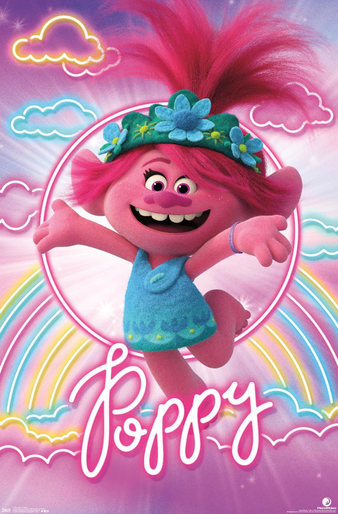 DreamWorks Trolls 2 - Poppy Wall Poster, 14.725\, image size:1185x1800