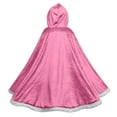 thumbnail image 6 of Favoffer Winter Girls Dress Up Hooded Cape Long Length Elegant Princess Cloaks Big Girl Capes Soft Breathable Party Daily Travel Home 3-12 Years, 6 of 9