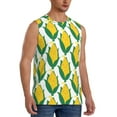 thumbnail image 2 of Pofeuu Corn Cob Print Men's Muscle T-Shirt, Sleeveless, Muscle Tank, Classic Muscle Tee Top For Men Casual Sleeveless Muscle T-Shirt Trendy Clothes-XX-Large, 2 of 7