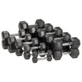 thumbnail image 6 of BalanceFrom&nbsp;Rubber Encased Hex Dumbbells, 40lbs Pair, 6 of 6