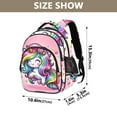 thumbnail image 3 of ALAZA Cute Cartoon Rainbow Unicorn School Backpack Elementary Bag Bookbag Travel Rucksack, 3 of 6