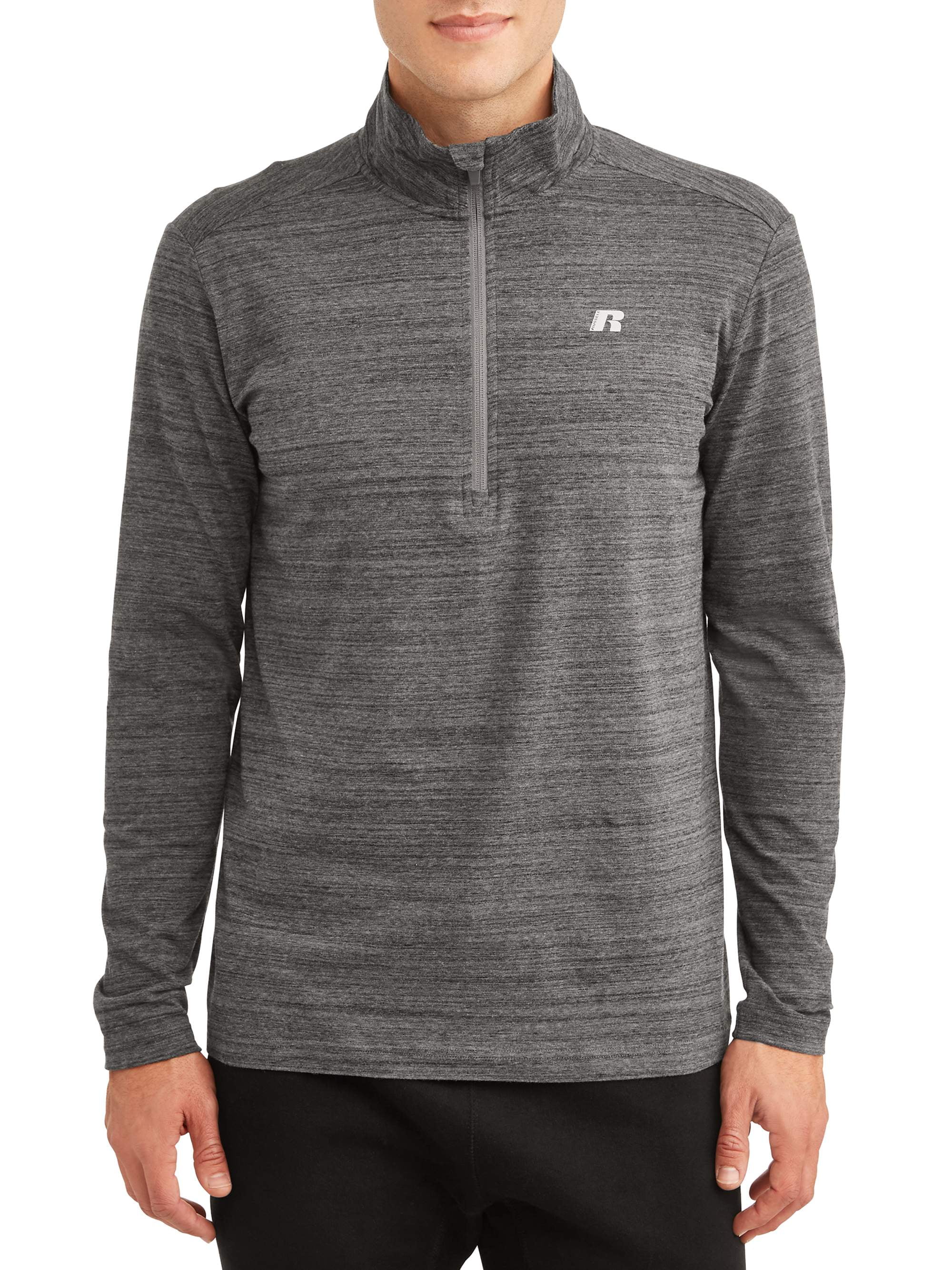 russell men's quarter zip performance hoodie