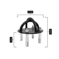 thumbnail image 4 of Soporte de Pared Para Cuerdas de Suspensión Tayga Negro, 4 of 6