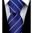 thumbnail image 3 of Scott Allan Necktie Set | Navy Blue Pink Tie and Pocket Square | Conjunto de corbata para hombre, 3 of 5