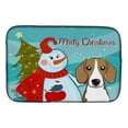 thumbnail image 2 of Carolines Treasures BB1859DDM Snowman With Beagle Dish Drying Mat, 2 of 4