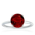 thumbnail image 1 of GemsNY July Birthstone - Dainty Round Four Prong Ruby Solitaire Ring (Grade - AAAA | 1.55cts.), 1 of 4
