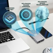 10-in-1 Docking Station for Multiple Devices & Monitors, Universal Multiport Dock w/ USB-C 3.0, PD, C Dongle, Audio Jack, SD/TF, VGA, Latest Hi-Tech Support by Mata1 (US Company)