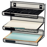 Brenton Studio™ Metro Mesh 3-Tier Desk Shelf, Black
