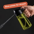 thumbnail image 3 of CXINYI 16 oz Glass Olive Oil Dispenser for Kitchen, 2 in 1 Oil Sprayer Bottle for Cooking, Salad, BBQ and Frying, Black, 3 of 6