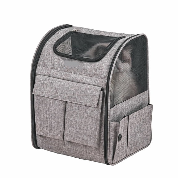 Pet Carrier Backpack with Wheels - Soft Sided Wheeled Dog Carrier for Small Dogs & Cats - Airline Approved - Up to 18lbs - Travel Carrier