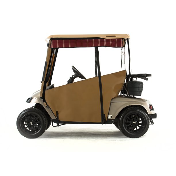 EZGO TXT Golf Cart PROTOURING Sunbrella Track Enclosure Cocoa