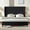 Black, variant on VanAcc King Size Platform Bed Frame with 62" Headboard Corduroy Upholstered Bed/Wingback/No Box Spring Needed/Noise Free/Cream