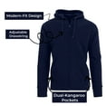 thumbnail image 3 of GBH 3-Pack Men's Fleece-Lined Regular Fit Zip Hoodie Sweatshirt (M-2XL), 3 of 5