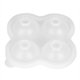 thumbnail image 1 of Molde para cubitos de hielo Ormromra silicona grado alimenticio transparente 4 ranuras, 1 of 8