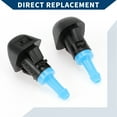 thumbnail image 4 of 2pcs Front Windshield Washer Nozzles for Subaru Outback 2010-2014 for Subaru Legacy 2010-2014 Black Blue, 4 of 6
