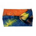 thumbnail image 5 of Diadema con estampado tie-dye para mujer, estilo europeo y americano, transpirable, elástica, para yoga, deportes, fitness, banda para el cabello de ala ancha, 5 of 5