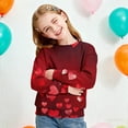 thumbnail image 4 of Avrntaa Valentine Long Sleeve Sweatshirt - Girls Heart Print Pullover, Cute Spring Casual Loose Crewneck Top for 1-15Y, 4 of 8