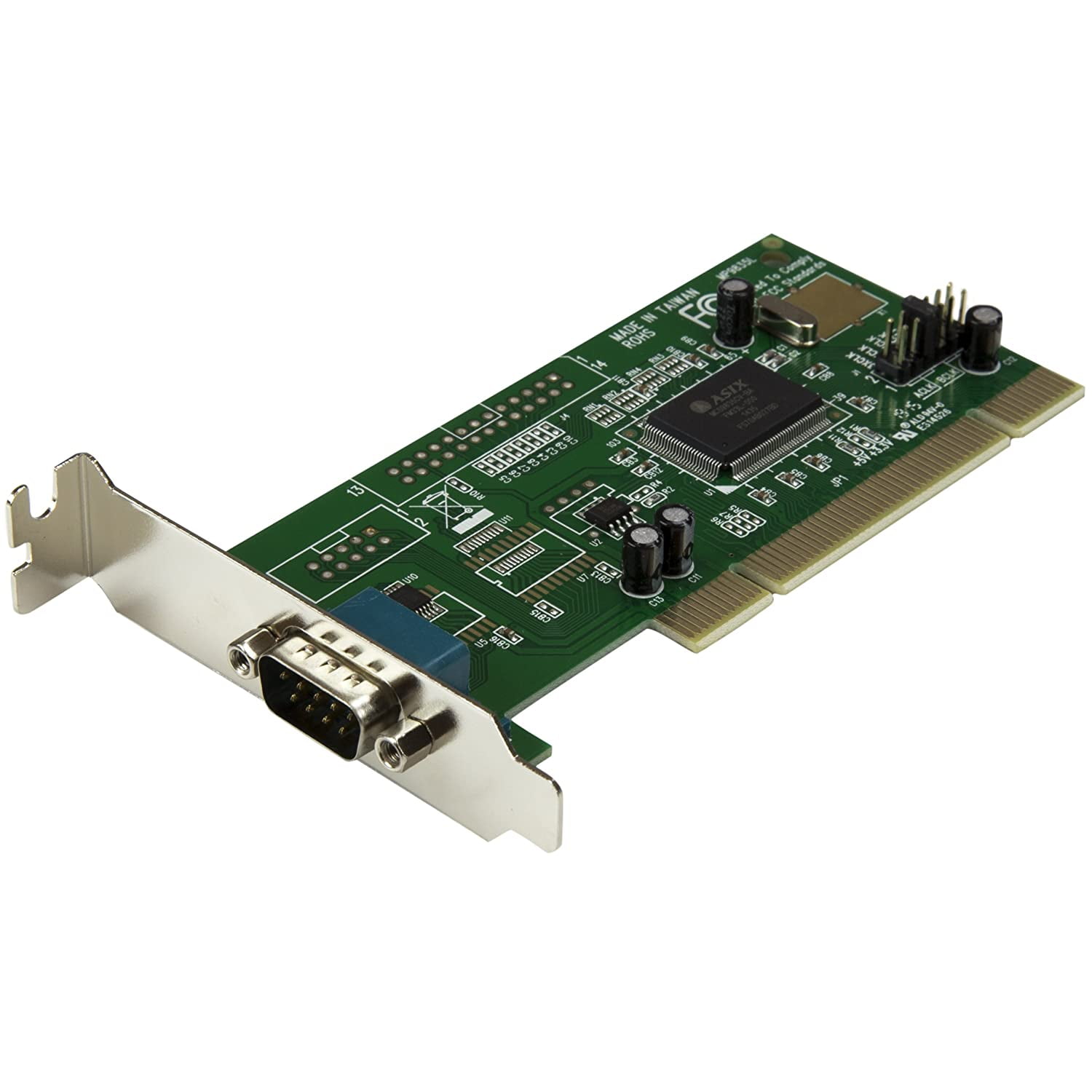 1 Port PCI Low Profile RS232 Serial Adapter Card with