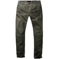 thumbnail image 3 of Pantalones a juego: delgado, cónico, parte delantera plana, casual, 34, verde claro, 3 of 6
