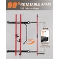 thumbnail image 4 of QinaQin Folding Wall Mounted Squat Rack, Power Rack for Home Gym, Red, 4 of 7