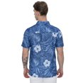 thumbnail image 2 of HAPPY BAY Mens Hawaiian Shirts Short Sleeve Button Down Shirt Men's Casual Vacation Tropical Beach Summer Party Shirts for Men Funny XL Grey Floral, 2 of 6