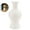White, variant on Dvruxg Plastic Imitation Glazed Decorative Vase, Living Room Flower Arrangement Pot, TV Cabinet Dried Flower Utensil for Home Interior Styling