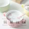 thumbnail image 4 of Qeeadeea Bouillon Cups, French Onion Soup Bowls With Handles, French Onion Soup Crocks Oven Safe, Microwave Soup Bowl, Soup Mug-pink-11x11x5cm, 320ml, 4 of 7