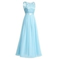 thumbnail image 4 of Alvivi Womens Embroidered Chiffon Mesh Splice Wedding Bridesmaid Prom Dress Long Maxi Evening Gown Sky Blue 2, 4 of 7