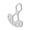 Silver, variant on MAGIDEAL Fishing Reel Wrench Fishing Reel Accessory Portable Convenient Use Rust Nut