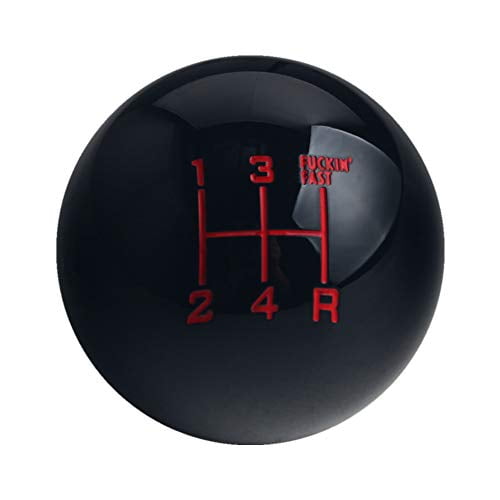 Dewhel Fing Fast Shift Knob 5 Speed Short Throw Shifter M12x1.25 M10x1.5 M10x1.25 M8x1.25 Black