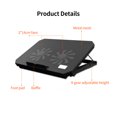 thumbnail image 4 of Support de Refroidissement pour Ordinateur Portable, Support de Refroidissement pour Ordinateur Portable, Support de Dissipation de Chaleur avec 4 Vitesses, Hauteur Réglable, Ventilateurs de Refroidissement Doubles, 4 of 7