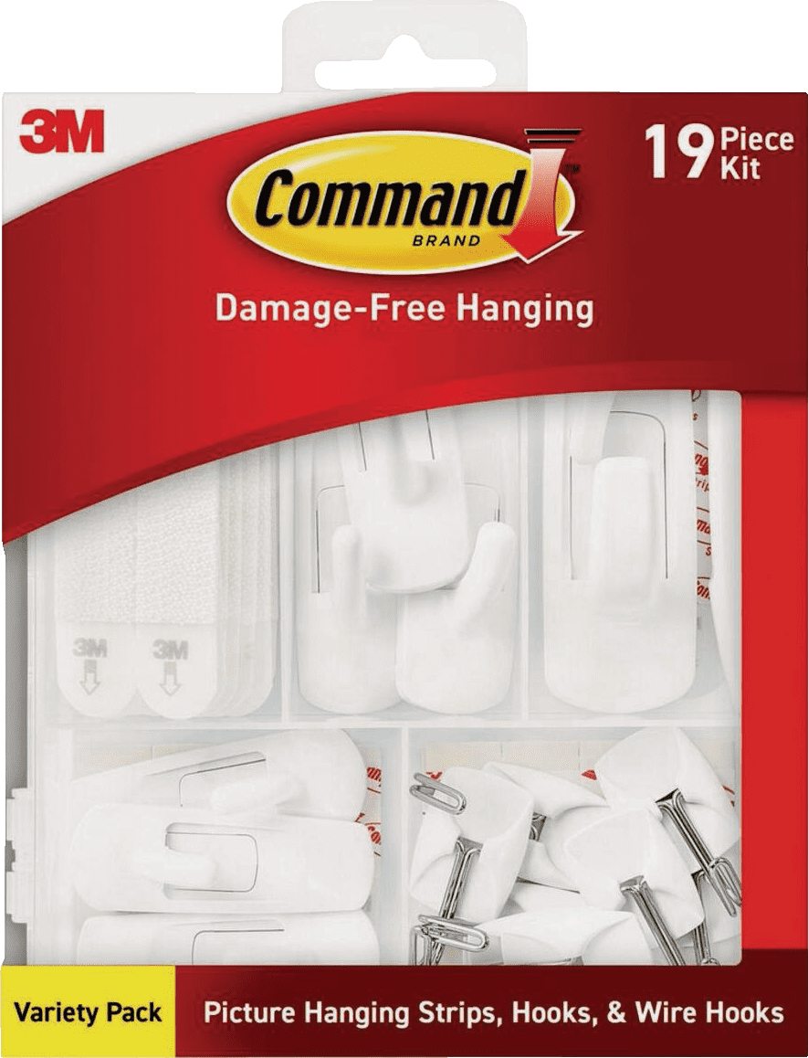 Command Strips & Hooks 54-Piece Variety Pack - Single Pack — Residential Use, Standard Application