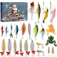 thumbnail image 2 of Fishing Advent Calendar Set Christmas Countdown for Fishing Lovers Unique Blind Fishing Holiday Present Activity Kit, 2 of 8