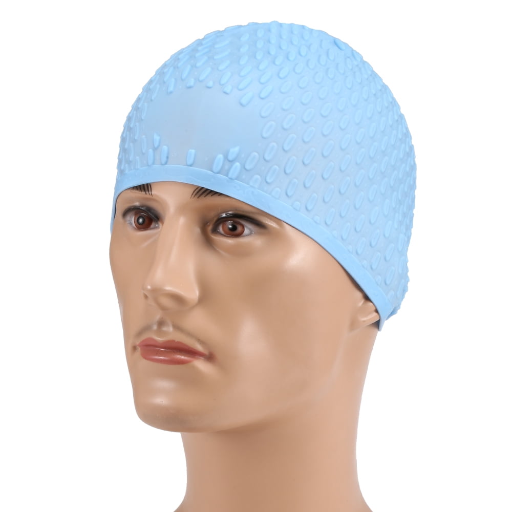 Summer Men Women Silicone  Long Cap SH US Hair Waterproof Pool Swim Hat Swimming 