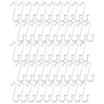 thumbnail image 3 of 200 Pack 1.6 Inch Silver Metal S Hooks, Christmas Tree Ornament Hangers, Small Wire Hooks for Xmas Baubles, Charms, Garland & Holiday Party Decor, 3 of 4