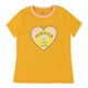 thumbnail image 1 of Playera Para Niña Justice Manga Corta Estampado Corazon Aamarillo Talla 10, 1 of 3