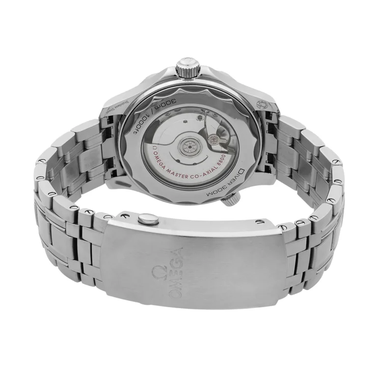 Omega seamaster automatic black dial men's watch discount