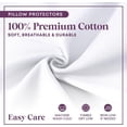 thumbnail image 5 of CirclesHome Wedge Pillow Cover 100% Cotton, Zippered Wedge Pillow Case Protector, Soft, Hypoallergenic & Breathable - White (24Wx25Lx12), 5 of 9