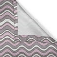 thumbnail image 5 of Ambesonne Geometric Grommet Curtain, Wavy Stripes Nautical, 50" x 84", Warm Taupe Pink Cream, 5 of 6