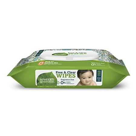 Seventh Generation Thick & Strong Baby Wipes, 64 ct (Pack of 1)