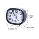 thumbnail image 2 of Reloj despertador de cuarzo compacto de viaje, cama pequeña rectangular, portátil, creativo, despertador de cuarzo con forma de cartoon negro, 2 of 2