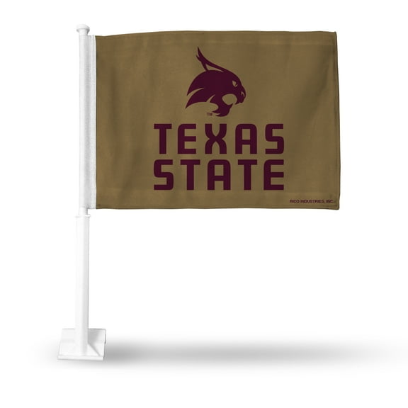 Texas State Bobcats NCAA 11x14 Window Mount 2-Sided Car Flag