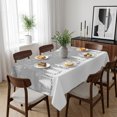 thumbnail image 6 of Grey Christmas Table Cloth Waterproof Tablecloths, Vintage Farmhouse Pine Tree Snowflakes Tablecloth Dining Table Cover for Kitchen Party Tabletop Outdoor, Rectangle Tablecloth 52x70 Inch, 6 of 9